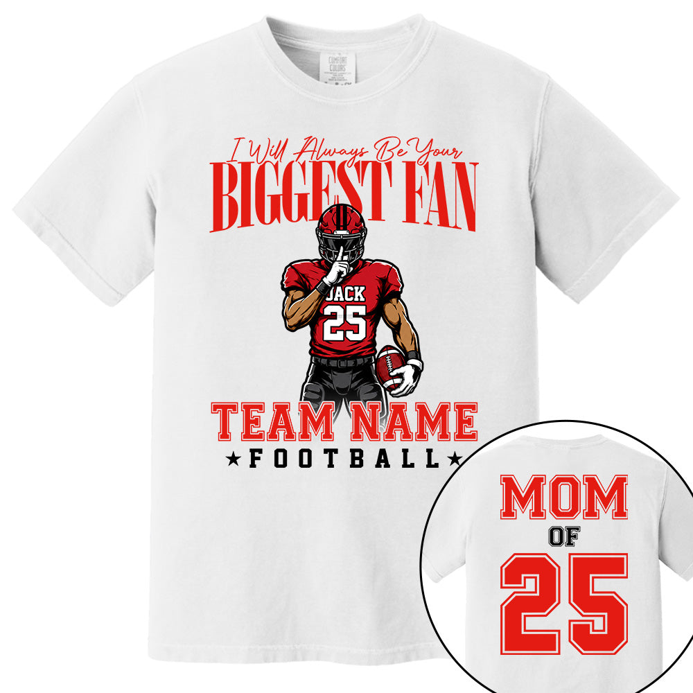 My Heart Is On That Filed Custom Football Mom Shirt L0411 VH01
