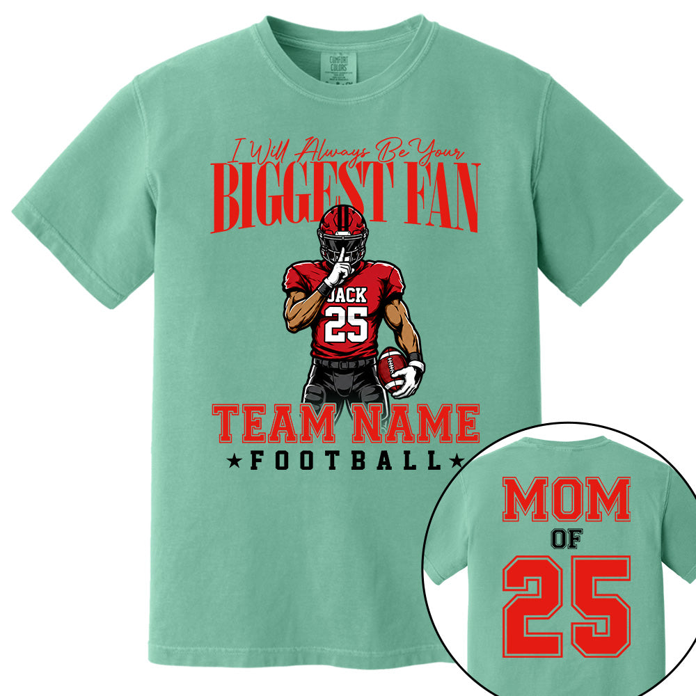 My Heart Is On That Filed Custom Football Mom Shirt L0411 VH01