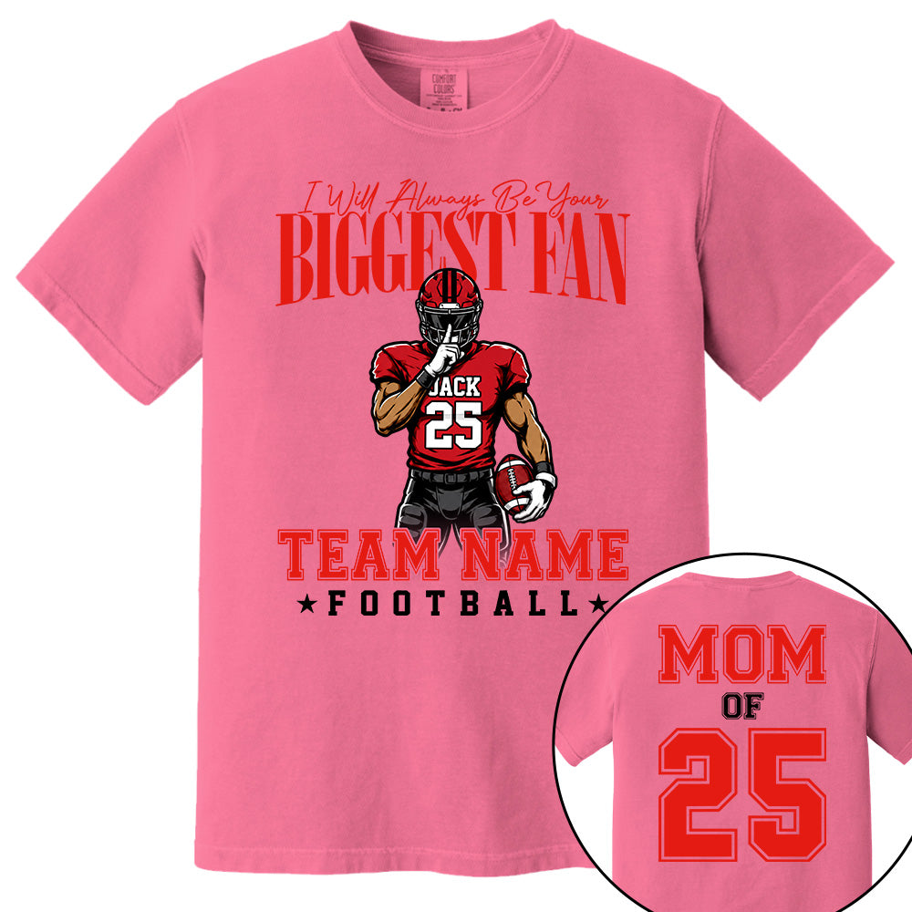 My Heart Is On That Filed Custom Football Mom Shirt L0411 VH01