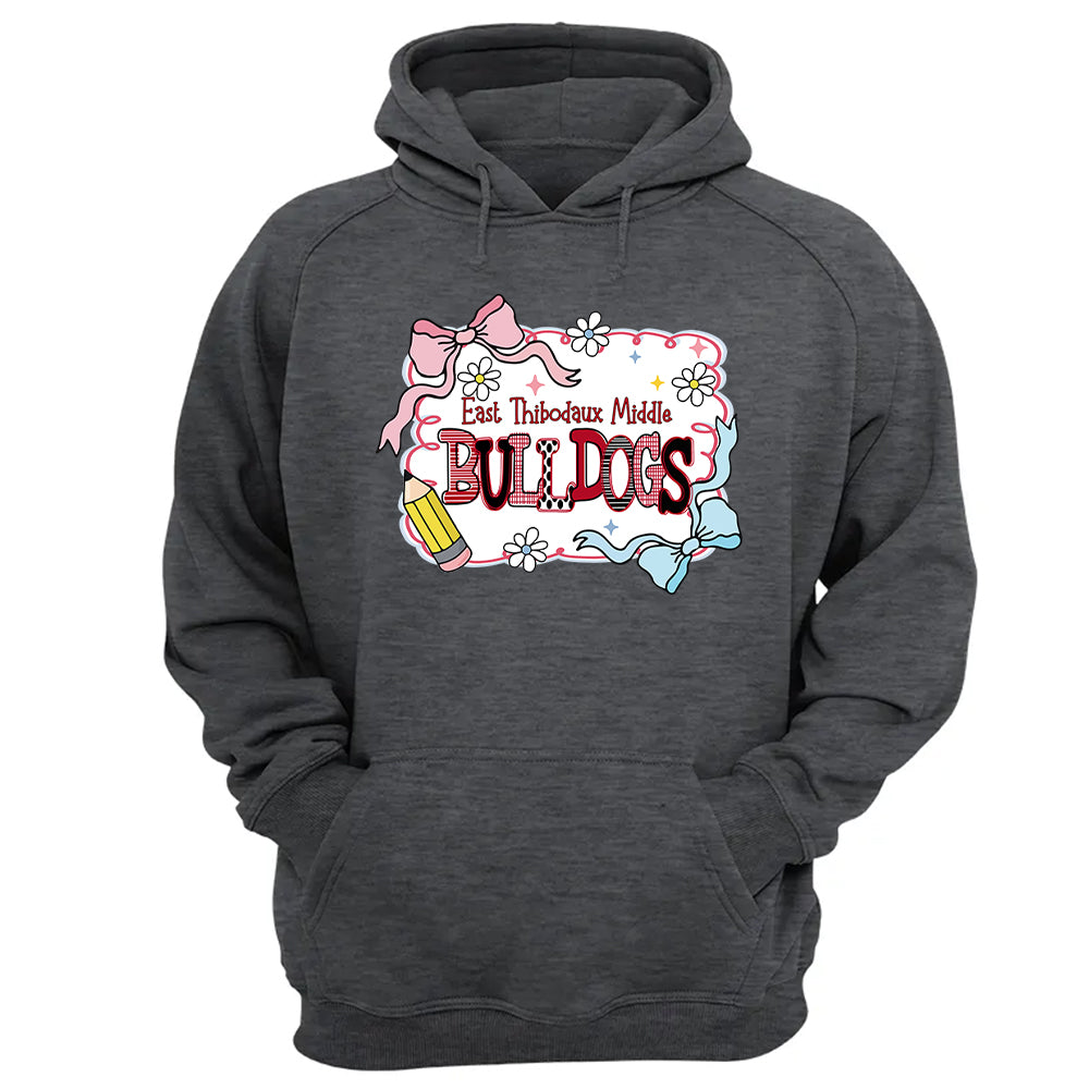 Custom School's Name Shirts, Custom Preppy Teacher First Day of School Shirt Gift For Teacher Nh00