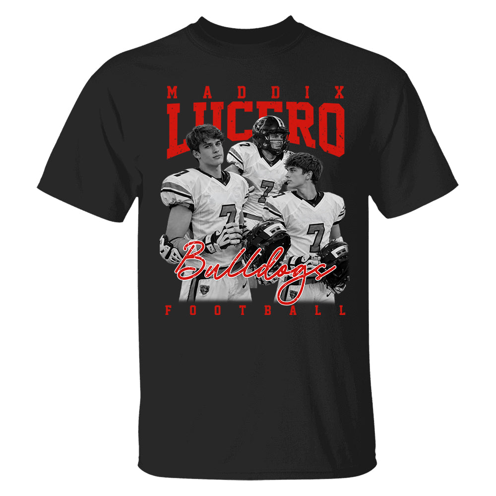 Personalized Washed Tee Retro Bootleg Shirt For Football Players NA04 T24