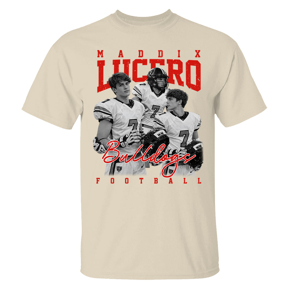 Personalized Washed Tee Retro Bootleg Shirt For Football Players NA04 T24