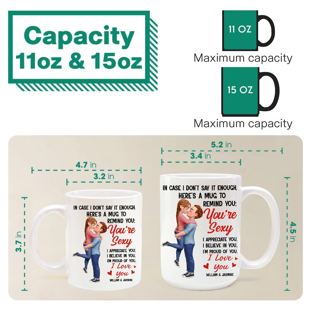 In Case I Don't Say It Enough Couples - Personalized Black Mug Na02