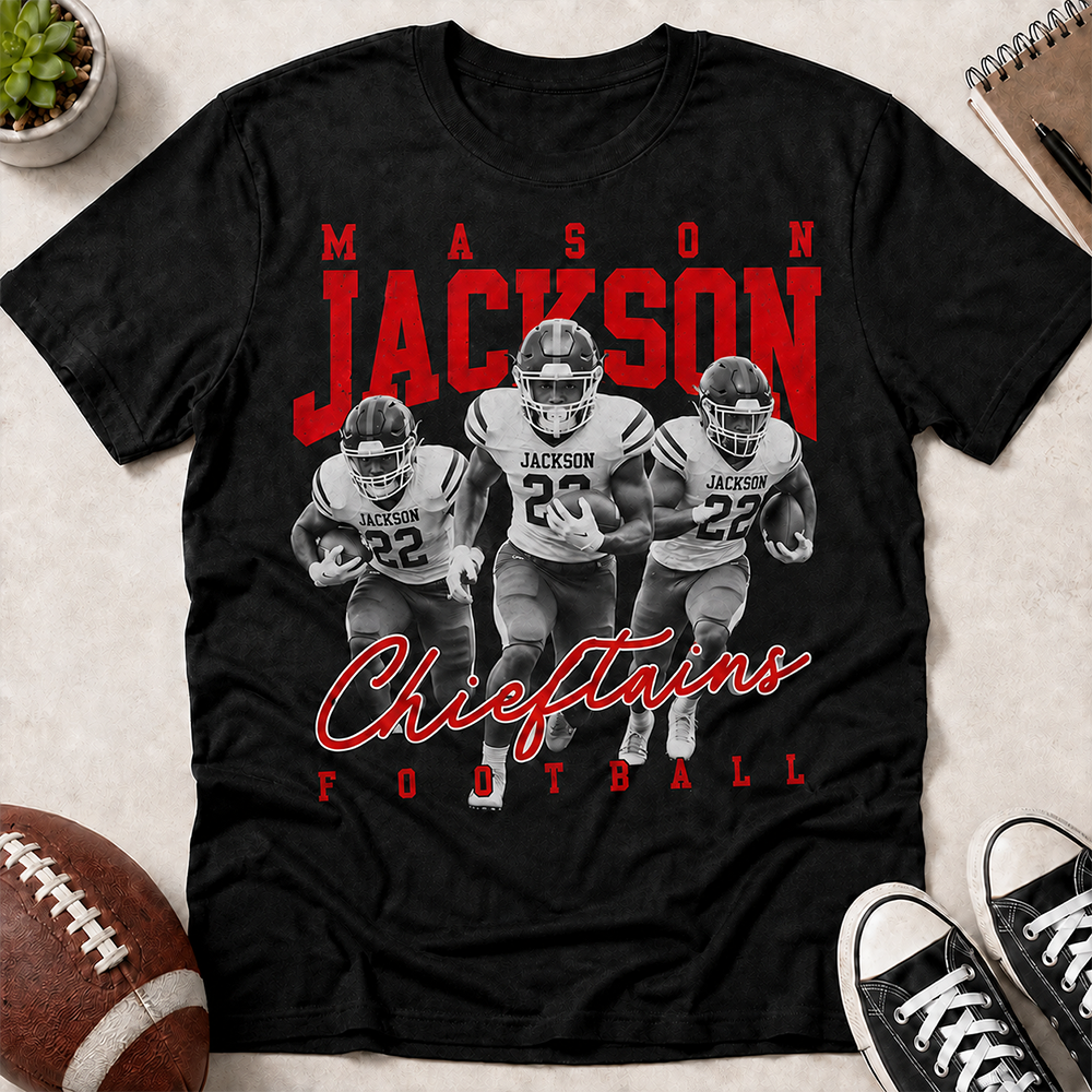Personalized Washed Tee Retro Bootleg Shirt For Football Players NA04