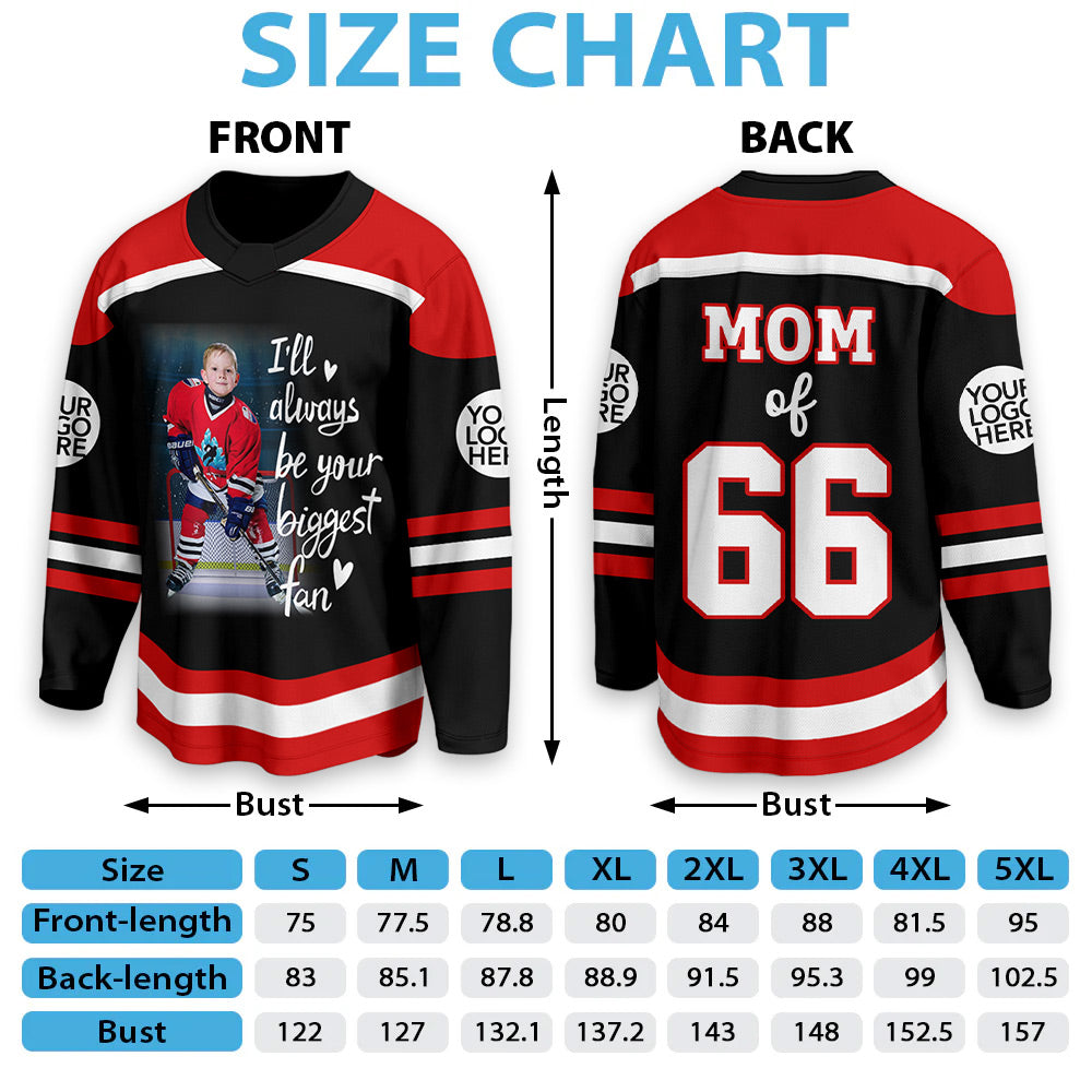 Custom Photo Ice Hockey Jersey Gift For Ice Hockey Lovers - Personalized Gift For Ice Hockey Player