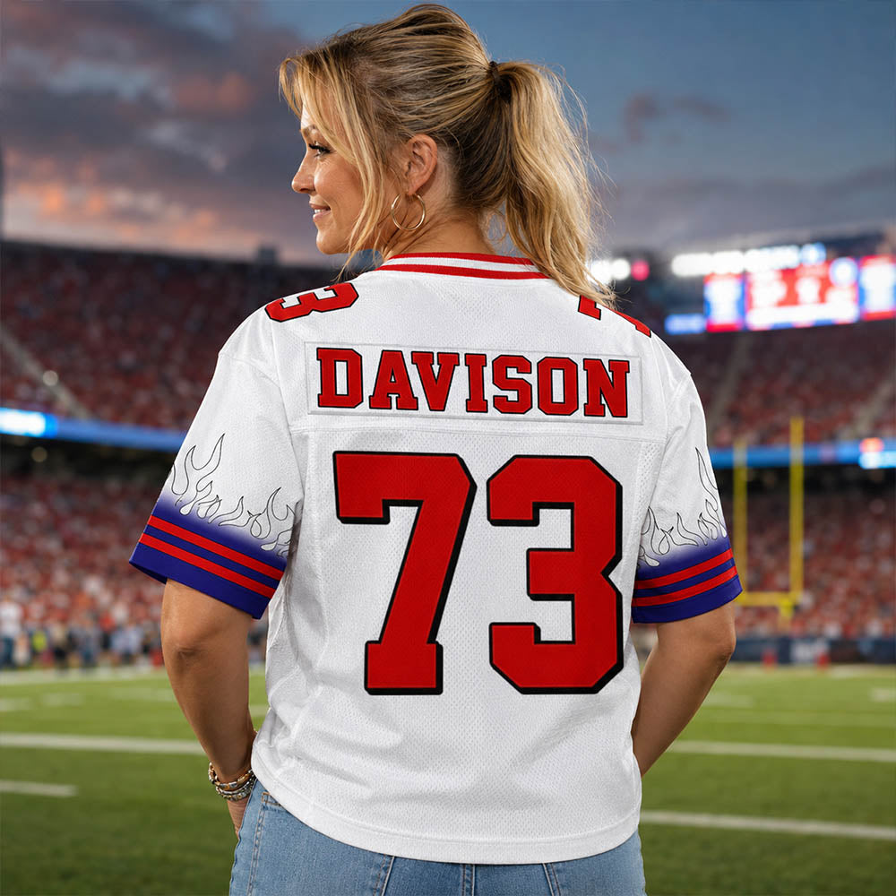Custom Photo Football Game Day Football Jersey Gift For Football Lovers - Personalized Gift For Football Player K1702