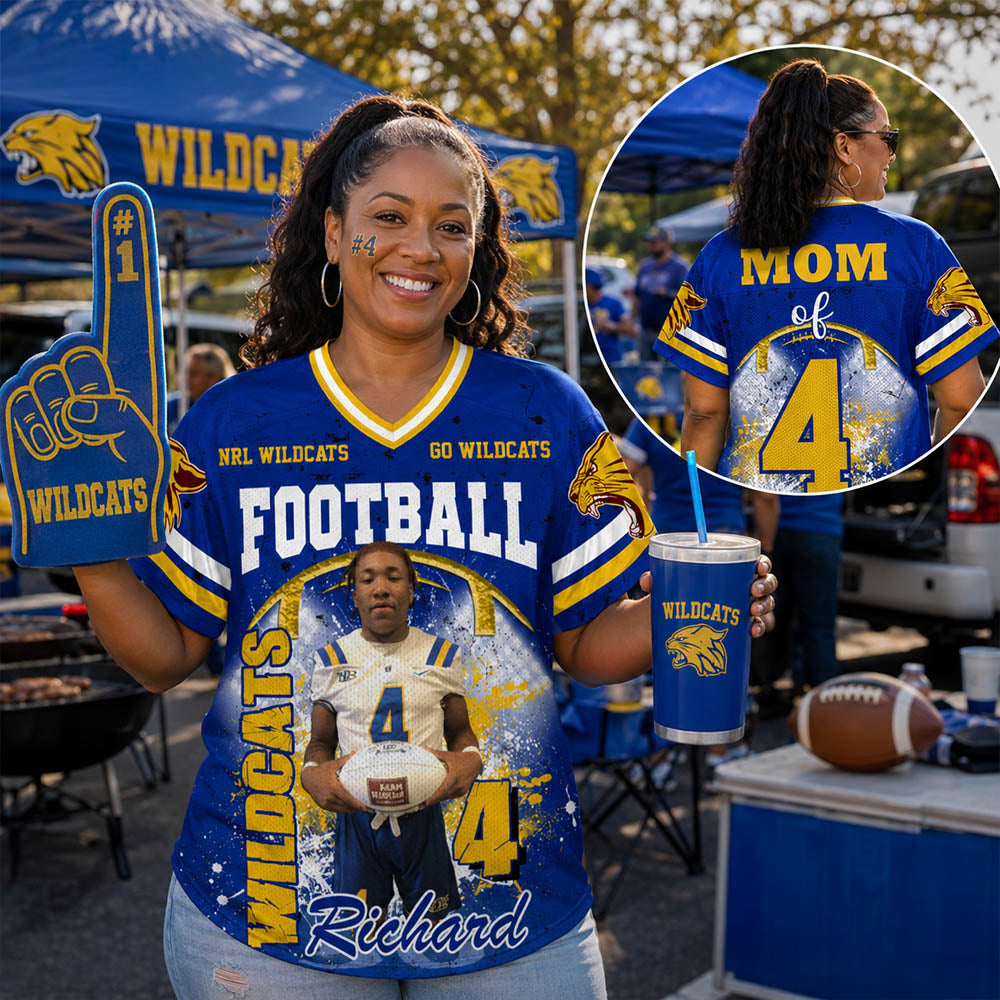 Custom Photo Football Jersey Game Day Shirt Gift For Sport Family H2511