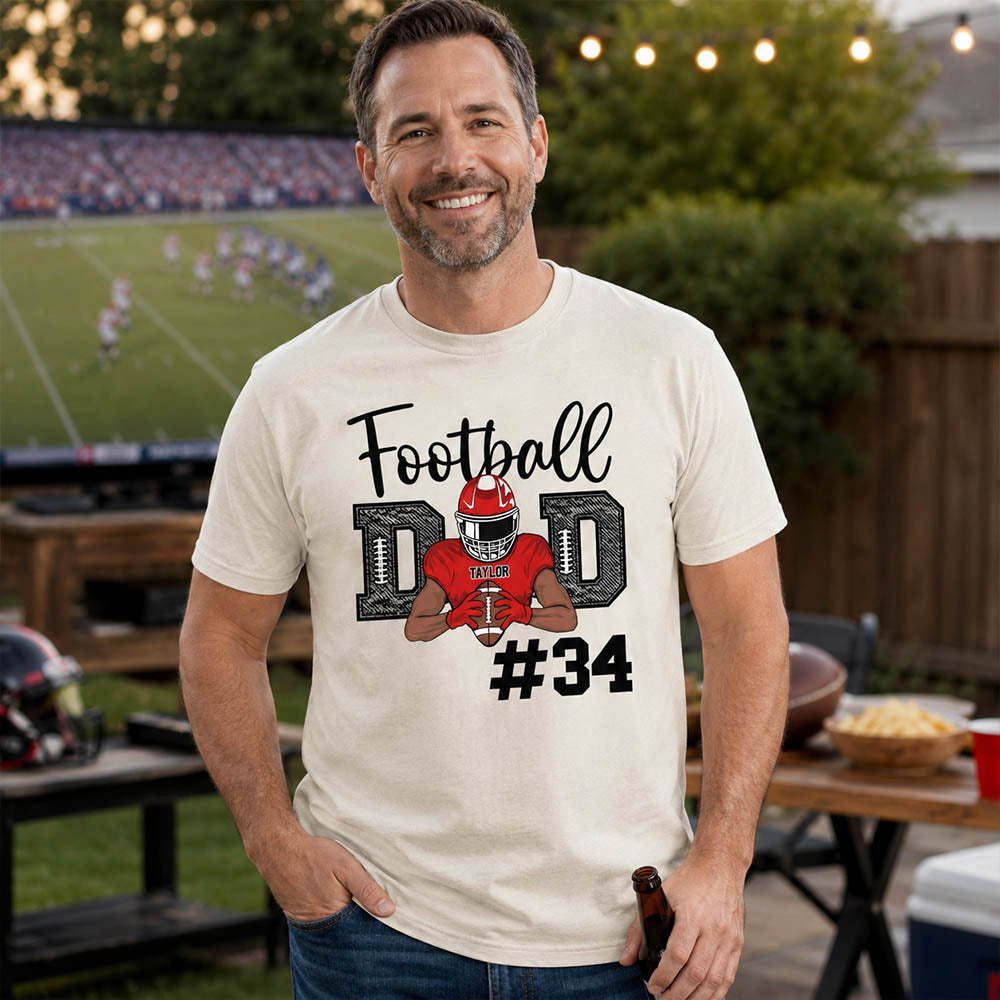 American Football Mom Team Shirt - Personalized Football Mom Shirts