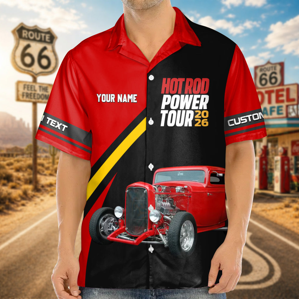 The 2026 Hot Rod Power Tour - This is How I Roll - Personalized Car's Photo Hawaiian Shirt A2110