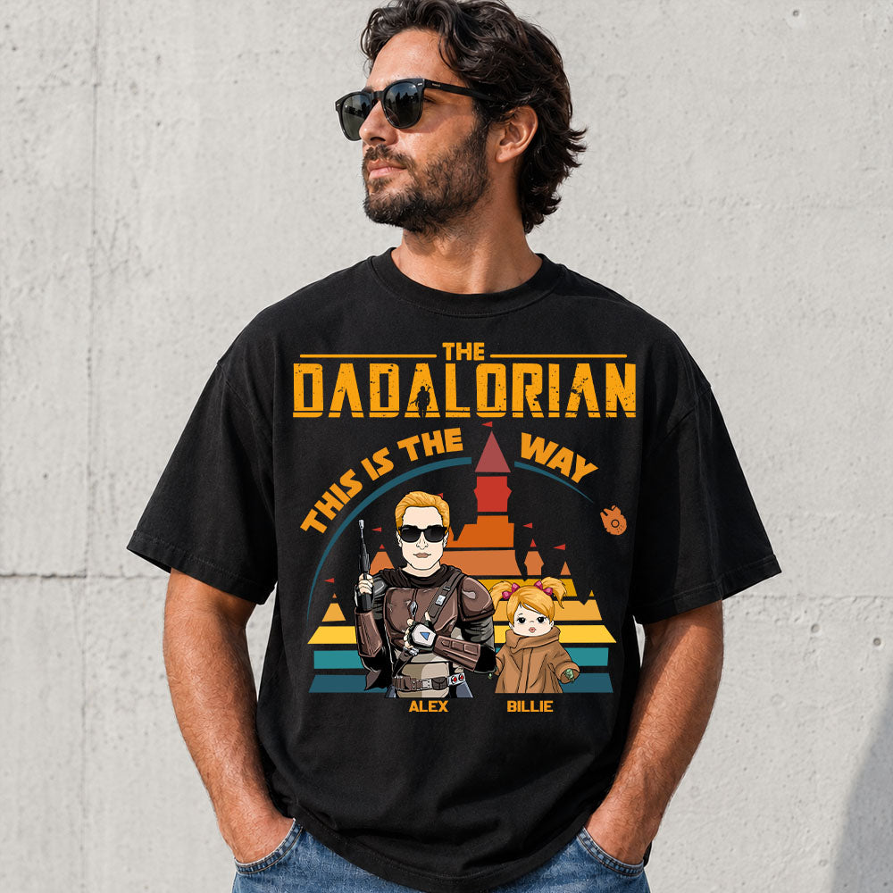 The Dadalorian This Is The Way - Personalized Shirt For Dad