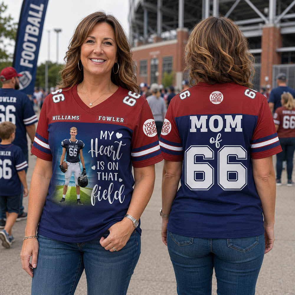 Custom Photo I'll Always Be Your Biggest Fan Football Jersey Gift For Football Lovers - Personalized Gift For Football Player