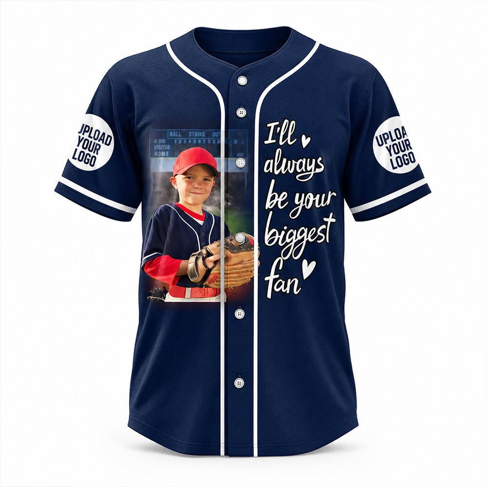 Custom Photo Baseball Game Day Baseball Jersey Gift For Baseball Lovers - Personalized Gift For Baseball Player K1702