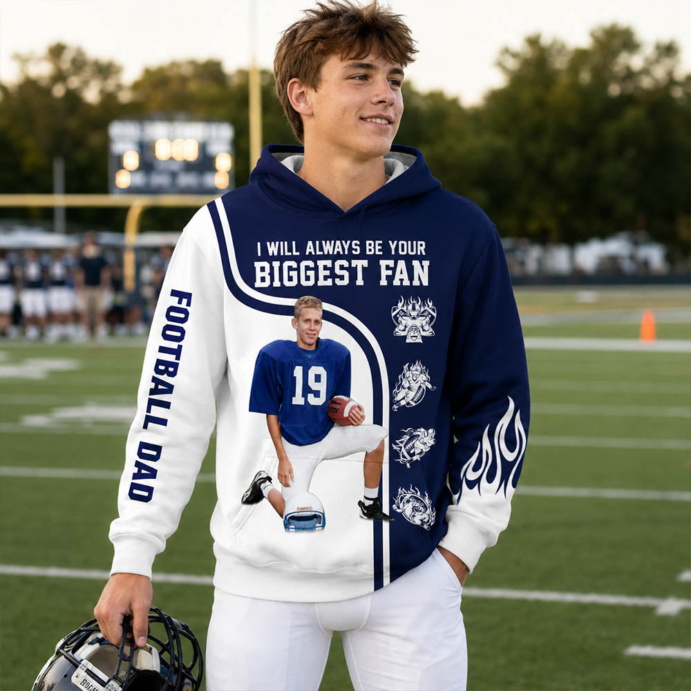 I Will Always Be Your Biggest Fan Custom All Over Print Shirt Gift For Football Mom Football Lovers H2511