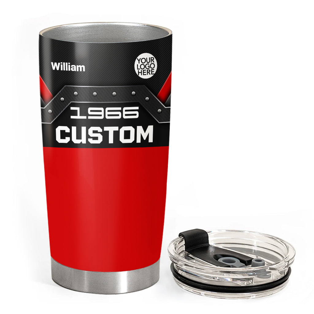 Custom Photo Car Tumbler - Gift for Father's Day, Car Lovers A2110