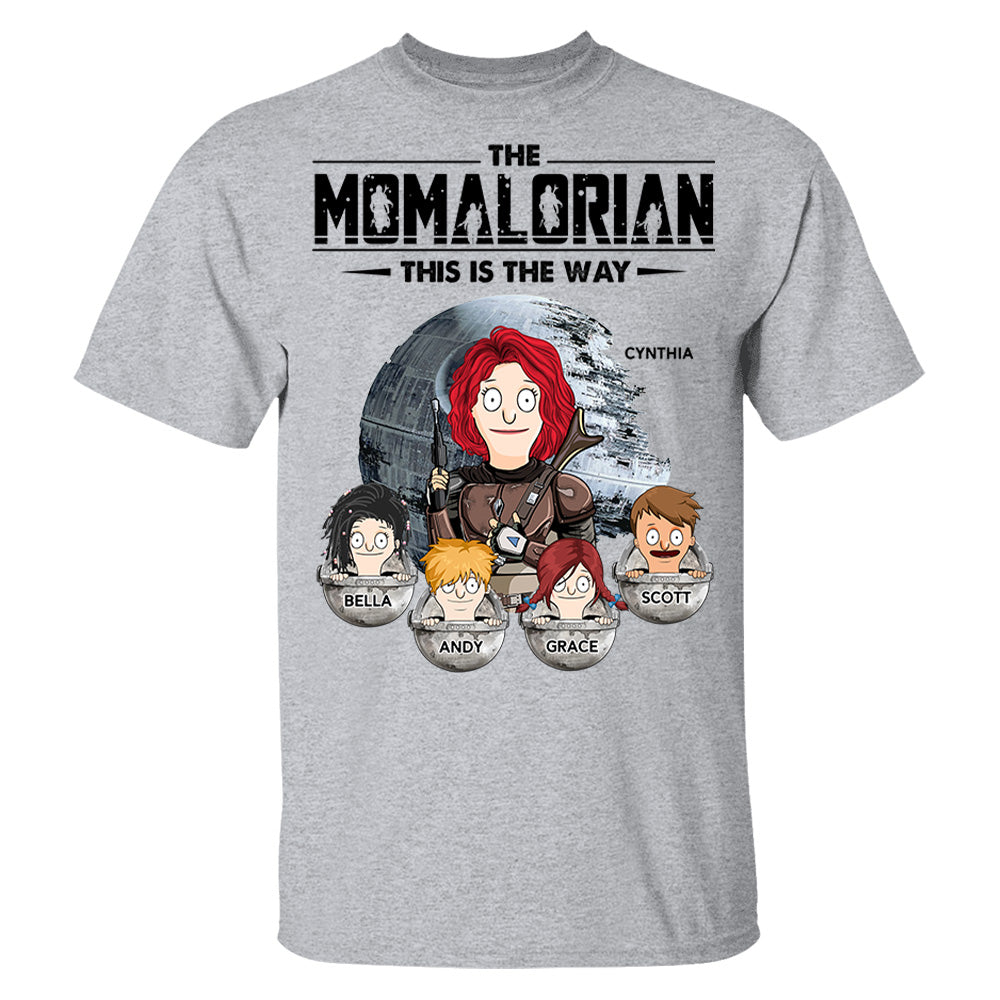 The Momalorian This Is The Way - Personalized Shirt For Mom Pt99