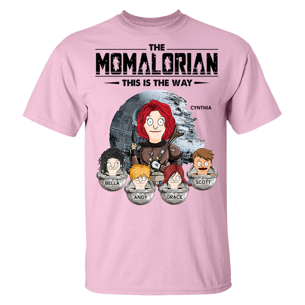 The Momalorian This Is The Way - Personalized Shirt For Mom Pt99