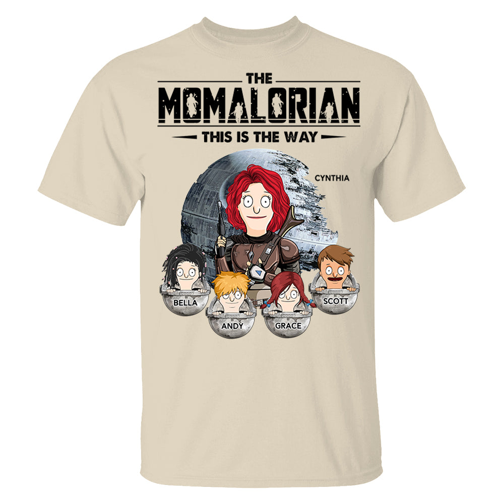 The Momalorian This Is The Way - Personalized Shirt For Mom Pt99