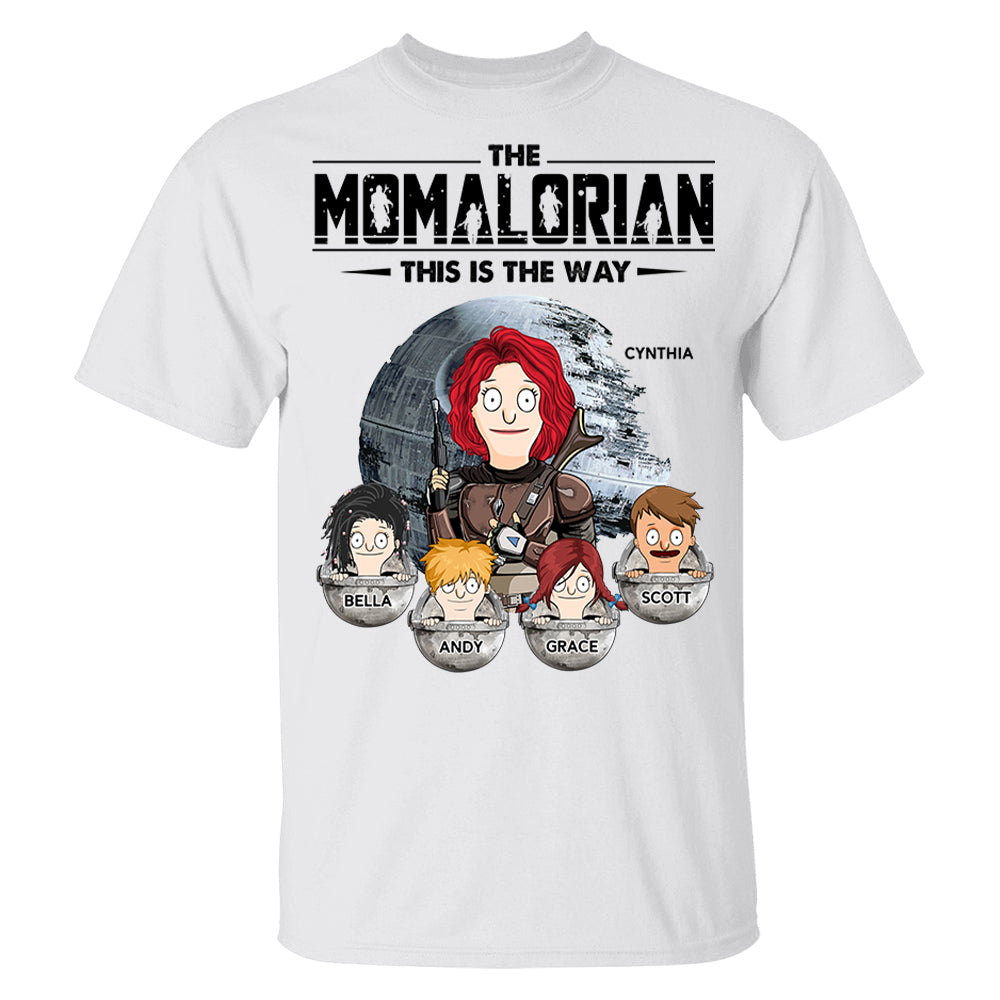 The Momalorian This Is The Way - Personalized Shirt For Mom Pt99