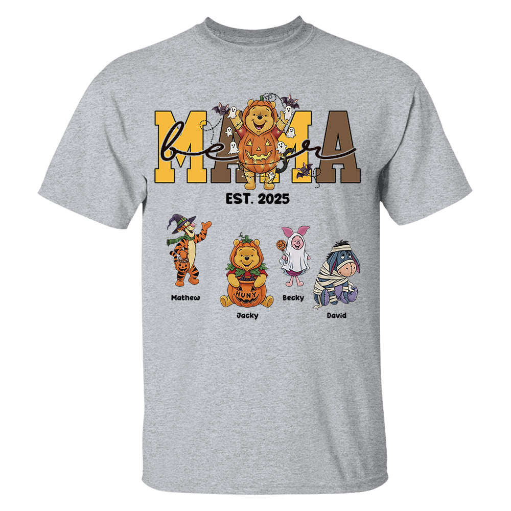 Nana Bear Personalized Halloween Shirt Gift For Grandma Nh00