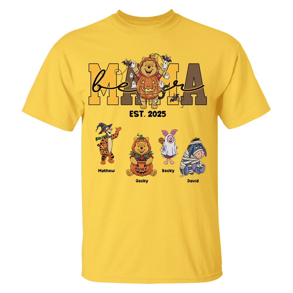 Nana Bear Personalized Halloween Shirt Gift For Grandma Nh00