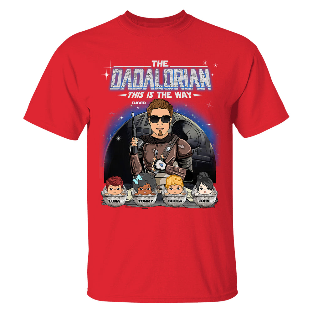 The Dadalorian This Is The Way Custom Shirt For Dad Vr2 - Father's Day Gift