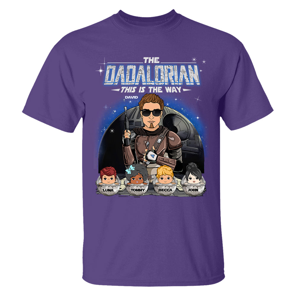 The Dadalorian This Is The Way Custom Shirt For Dad Vr2 - Father's Day Gift