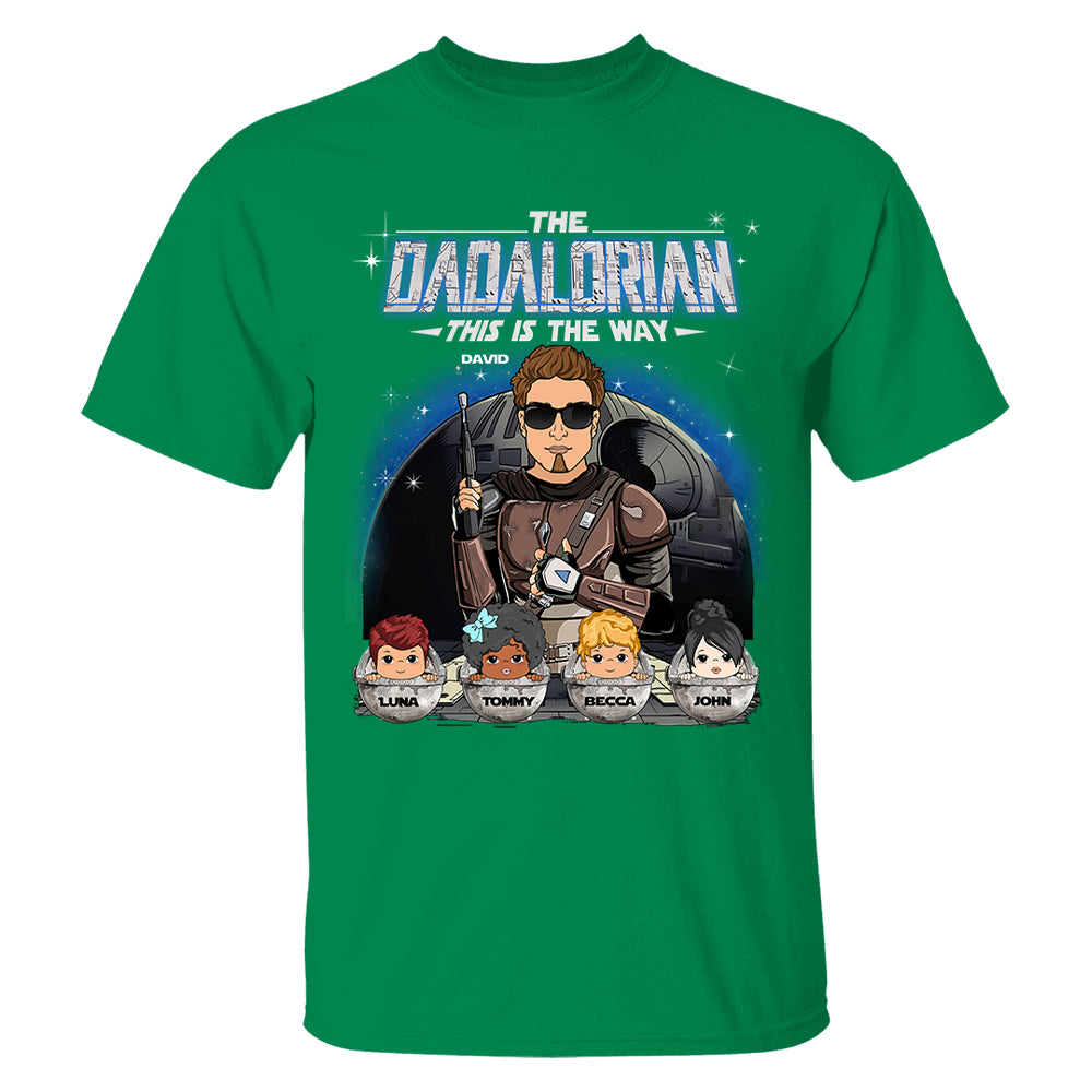 The Dadalorian This Is The Way Custom Shirt For Dad Vr2 - Father's Day Gift