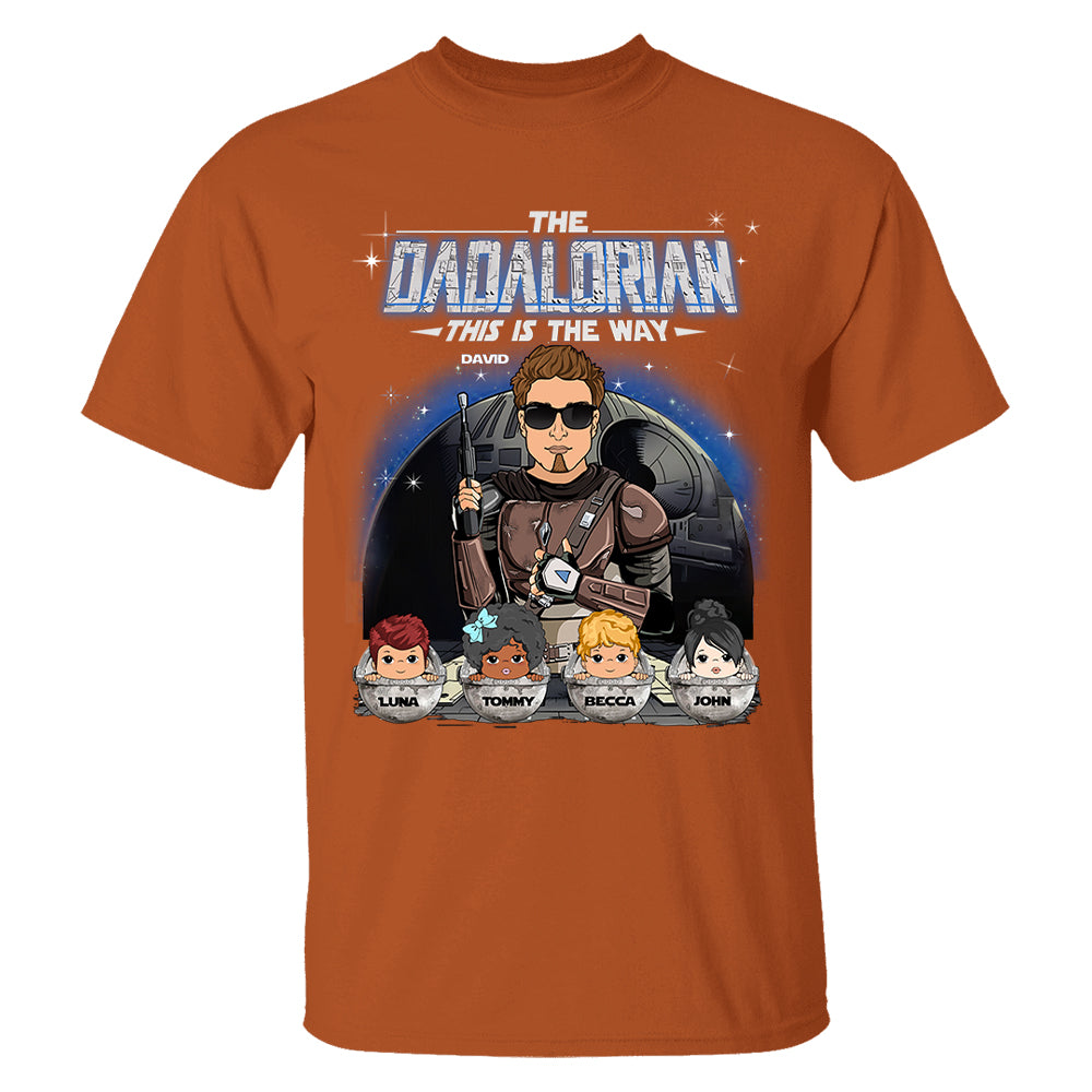 The Dadalorian This Is The Way Custom Shirt For Dad Vr2 - Father's Day Gift