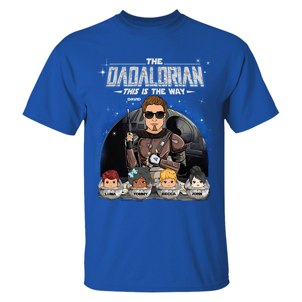 The Dadalorian This Is The Way Custom Shirt For Dad Vr2 - Father's Day Gift