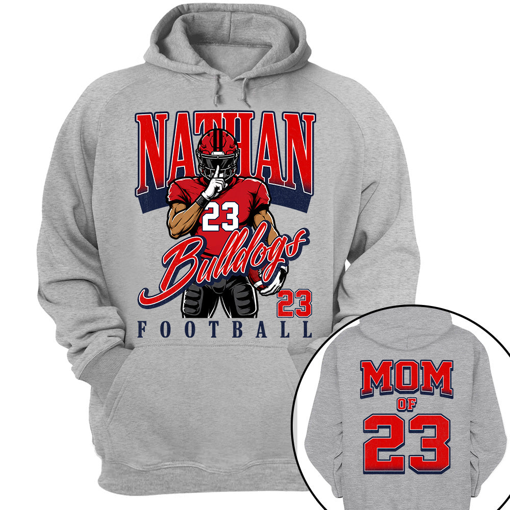Custom Name Number Football, Retro Football Shirt L0411 T24