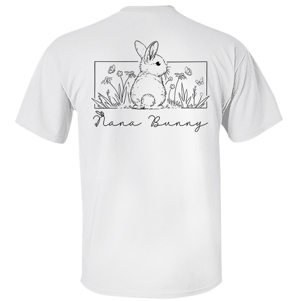 Personalized Floral Grandma Bunny Easter Sweatshirt, Spring Flowers Sweatshirt, Easter Sweatshirt, Gifts for Mother's Day, Happy Easter Day Tu20