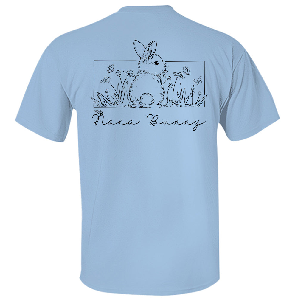 Personalized Floral Grandma Bunny Easter Sweatshirt, Spring Flowers Sweatshirt, Easter Sweatshirt, Gifts for Mother's Day, Happy Easter Day Tu20