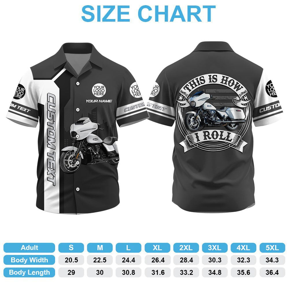 This Is How I Roll - Personalized Upload Vechicle Photo For Biker Hawaiian Shirt A2110