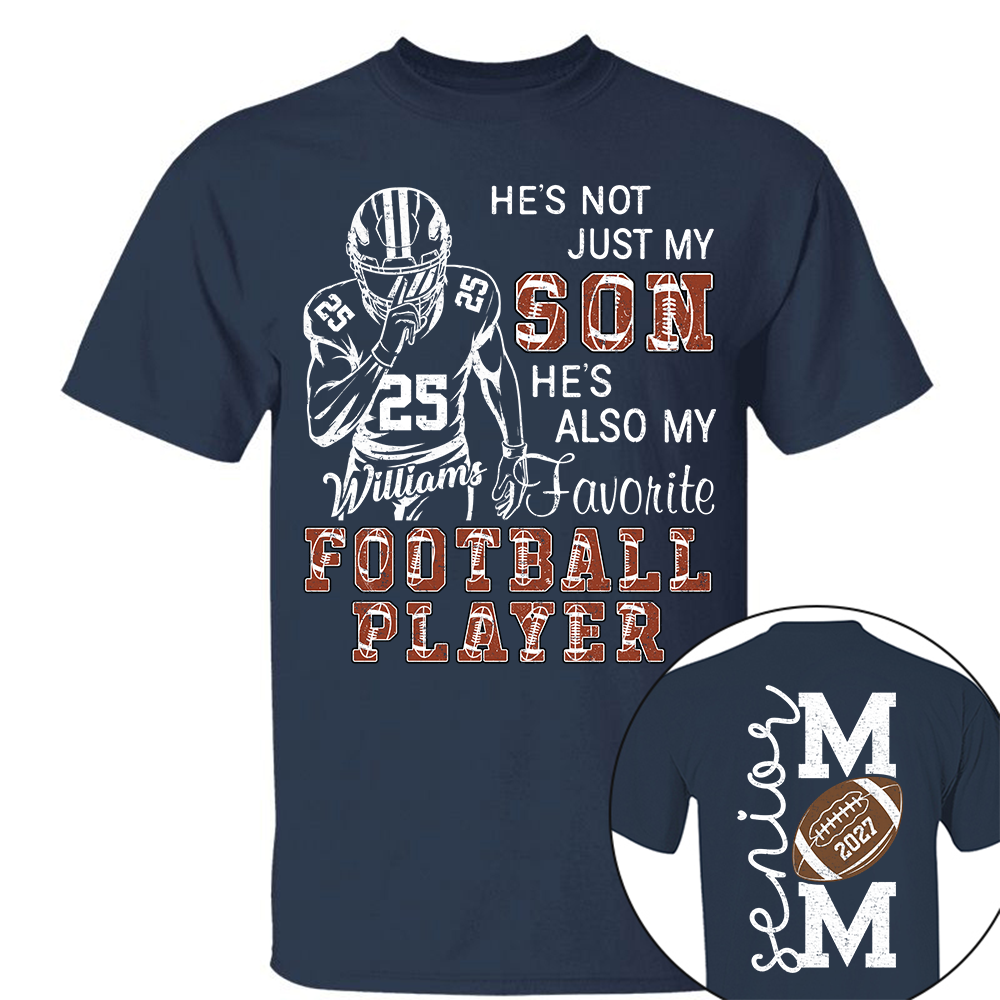 Custom Senior Football Mom 2027 Shirt, Sports Mom Gift L0411 Hv01