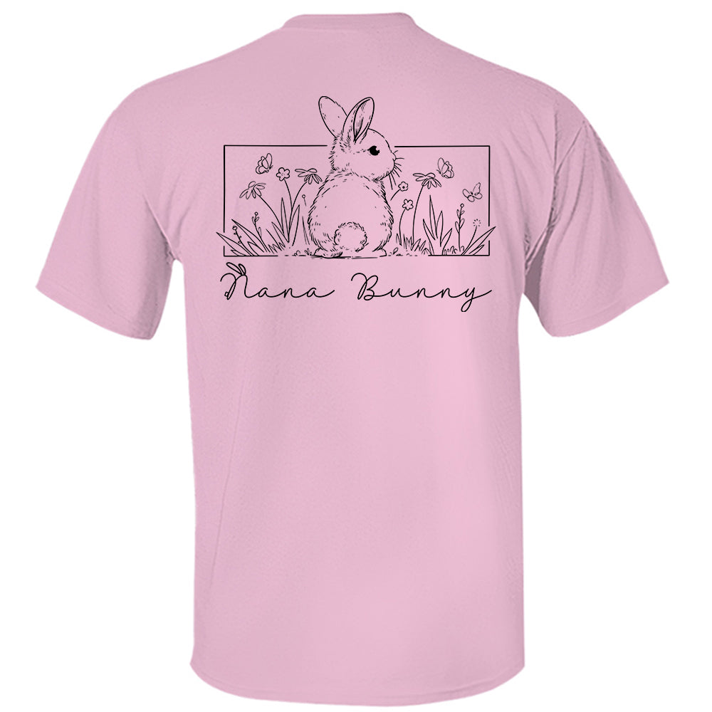 Personalized Floral Grandma Bunny Easter Sweatshirt, Spring Flowers Sweatshirt, Easter Sweatshirt, Gifts for Mother's Day, Happy Easter Day Tu20