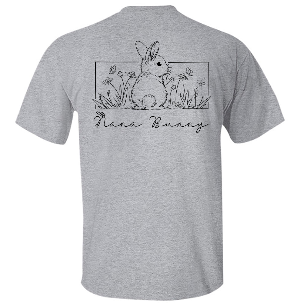Personalized Floral Grandma Bunny Easter Sweatshirt, Spring Flowers Sweatshirt, Easter Sweatshirt, Gifts for Mother's Day, Happy Easter Day Tu20