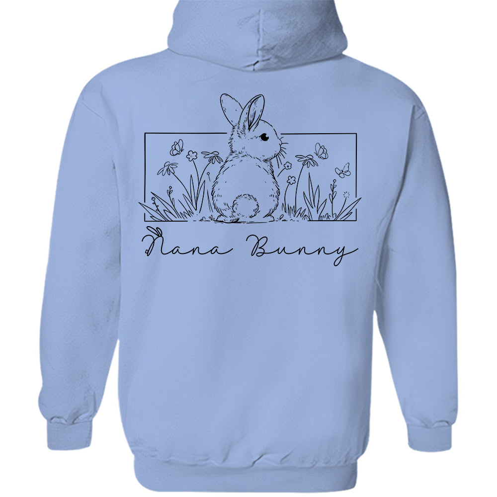Personalized Floral Grandma Bunny Easter Sweatshirt, Spring Flowers Sweatshirt, Easter Sweatshirt, Gifts for Mother's Day, Happy Easter Day Tu20