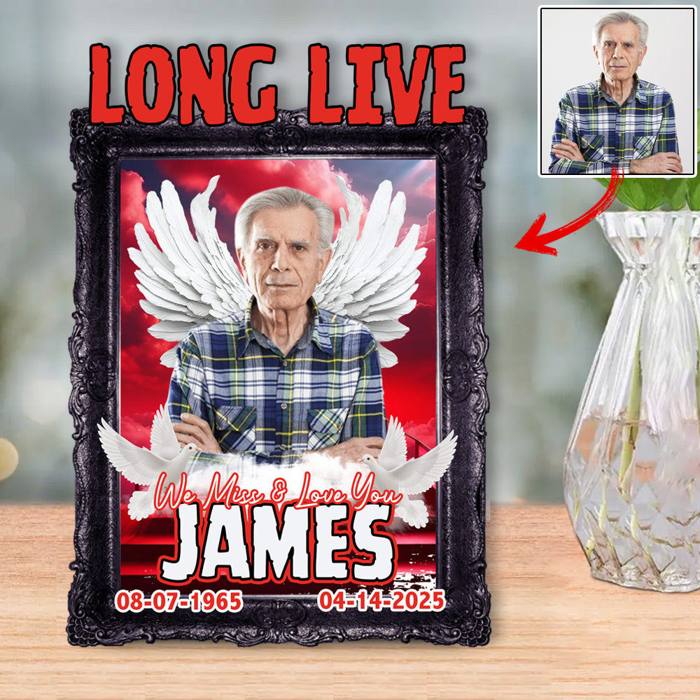 Custom Upload Photo In Loving Memory Acrylic Plaque New Do99