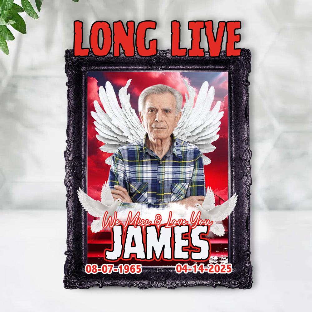 Custom Upload Photo In Loving Memory Acrylic Plaque New Do99