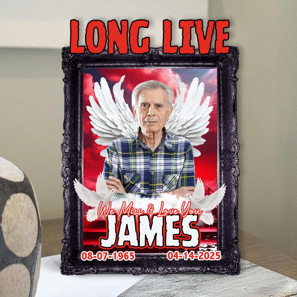 Custom Upload Photo In Loving Memory Acrylic Plaque New Do99