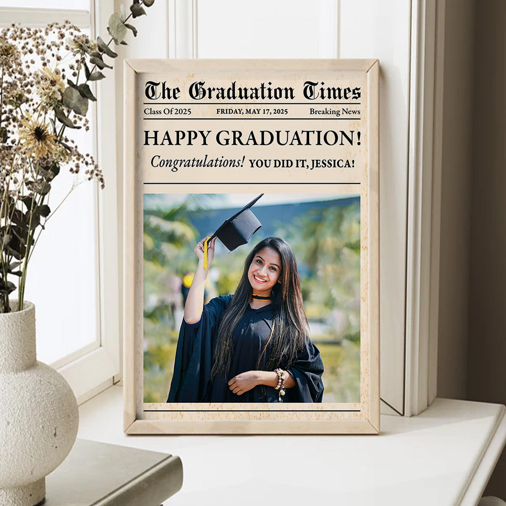 Newspaper Graduation 2025 - Personalized Graduation Poster YN2103 Li29