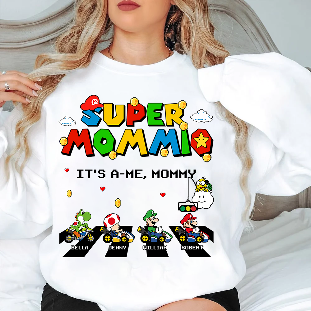 Super Mommio It's A Me Mommy Personalized Shirt Gifts For Mom Pa00-05.08.2026