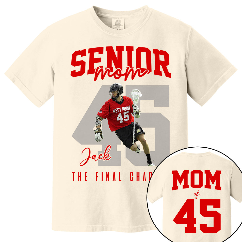 Senior Lacrosse Mom Shirt, The Final Inning, Custom Photo Player Lacrosse Mom Shirt, Gift For Lacrosse Lover T1807 Li29