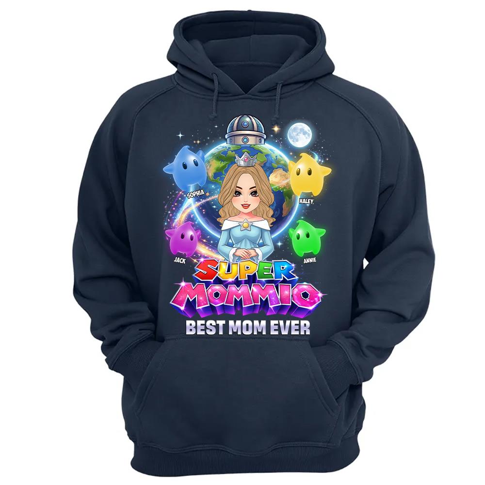 Super Mommio Custom Shirt, Gift For Mom, Mother's Day L0411 Hv01