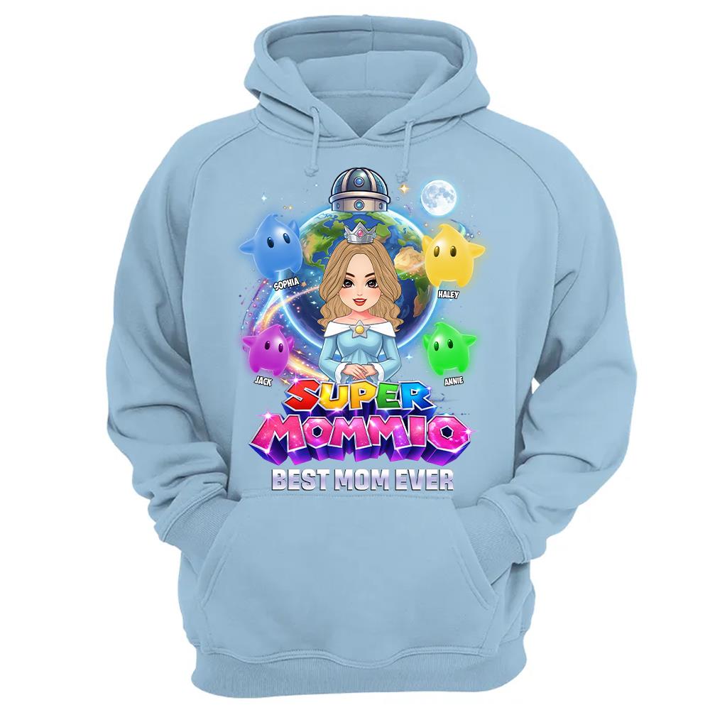 Super Mommio Custom Shirt, Gift For Mom, Mother's Day L0411 Hv01
