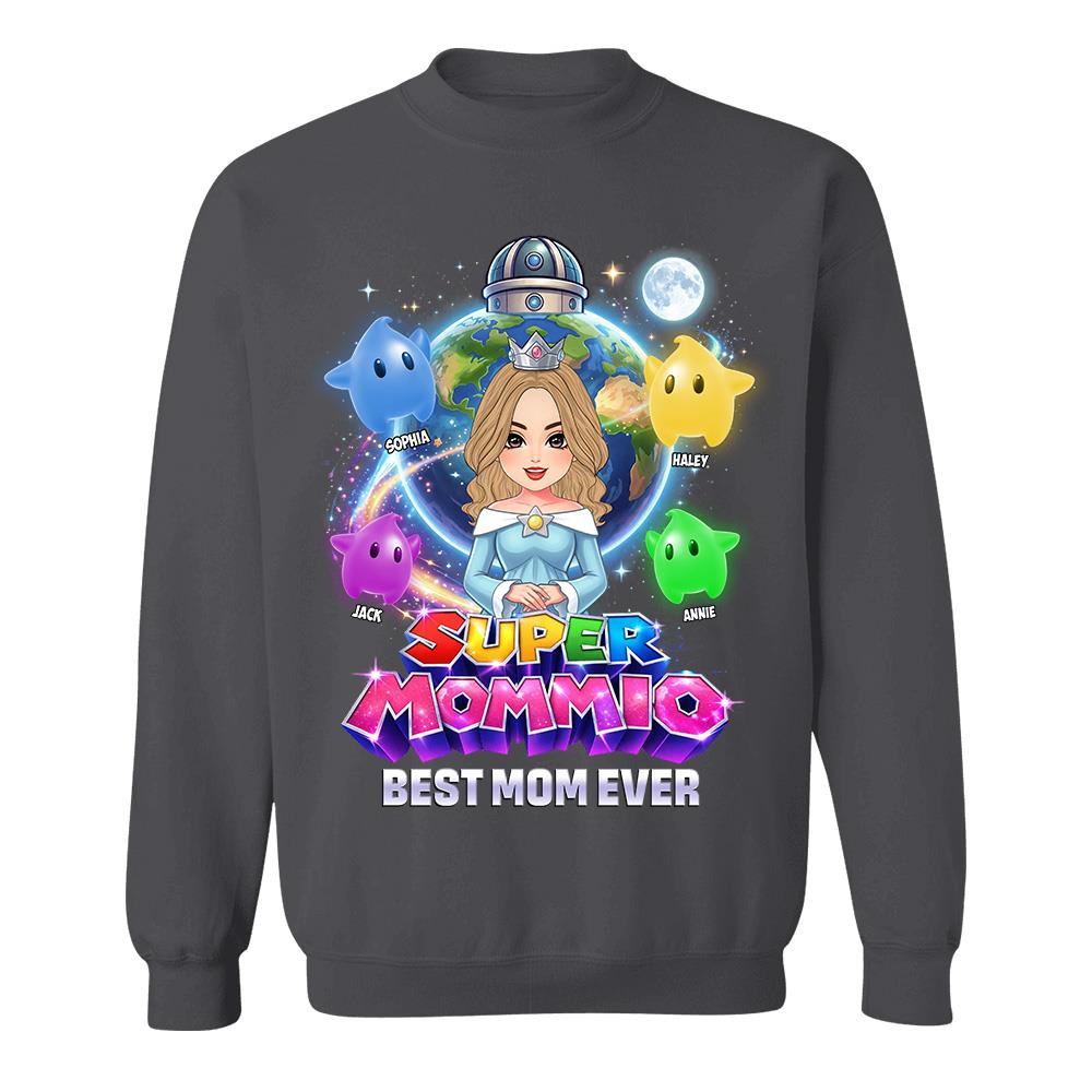 Super Mommio Custom Shirt, Gift For Mom, Mother's Day L0411 Hv01