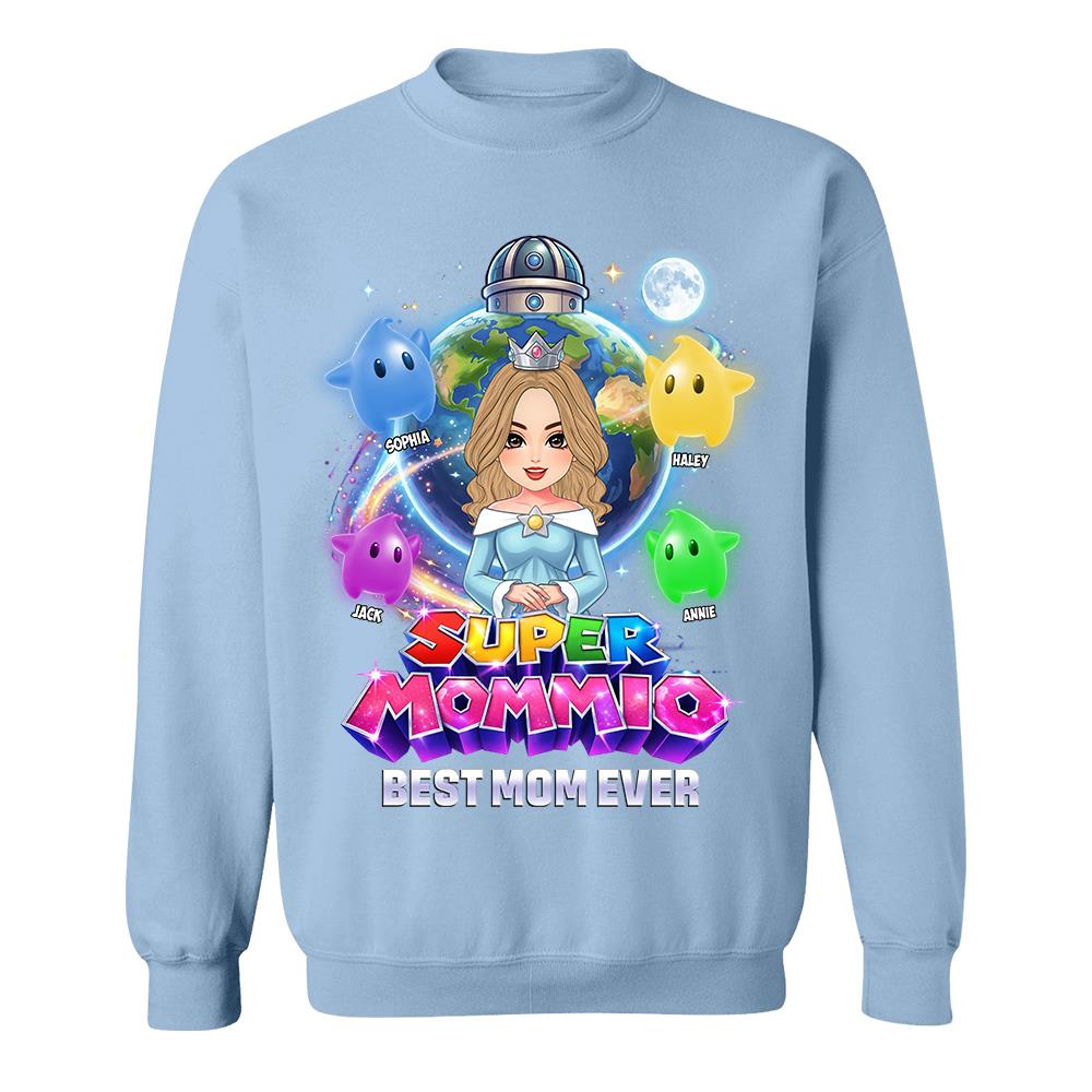 Super Mommio Custom Shirt, Gift For Mom, Mother's Day L0411 Hv01
