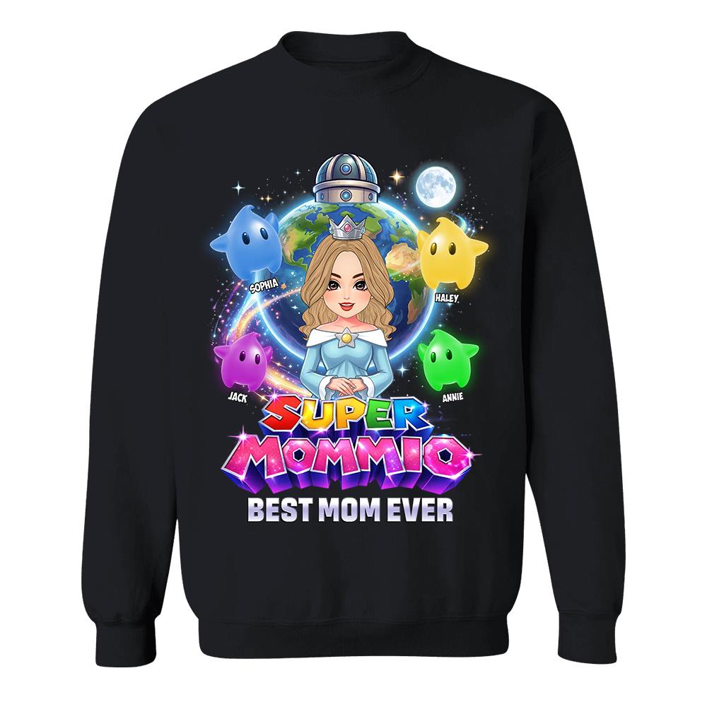 Super Mommio Custom Shirt, Gift For Mom, Mother's Day L0411 Hv01
