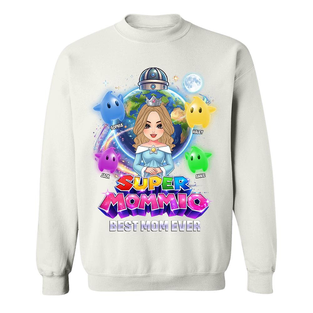 Super Mommio Custom Shirt, Gift For Mom, Mother's Day L0411 Hv01