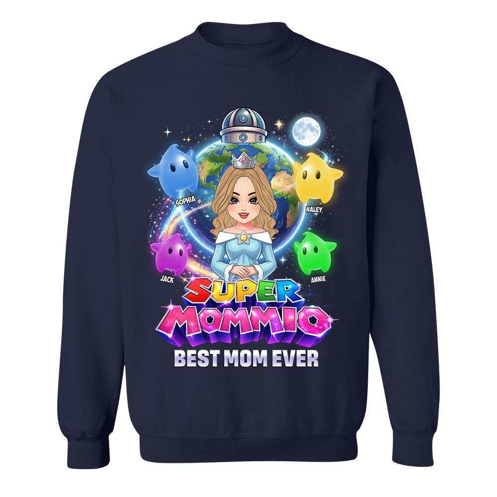 Super Mommio Custom Shirt, Gift For Mom, Mother's Day L0411 Hv01